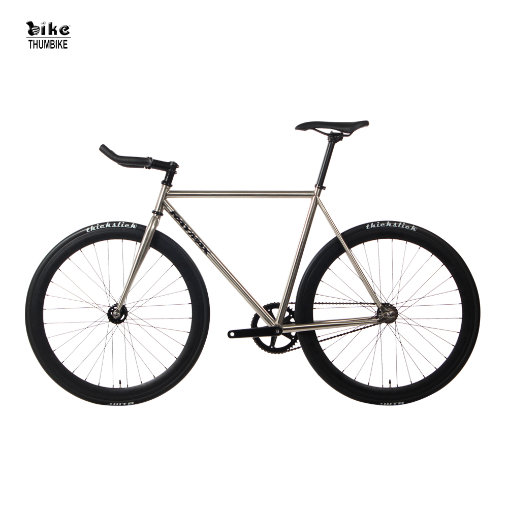  Chromoly-Rahmen, goldenes Fixie-Fahrrad, anpassbare Spezifikation