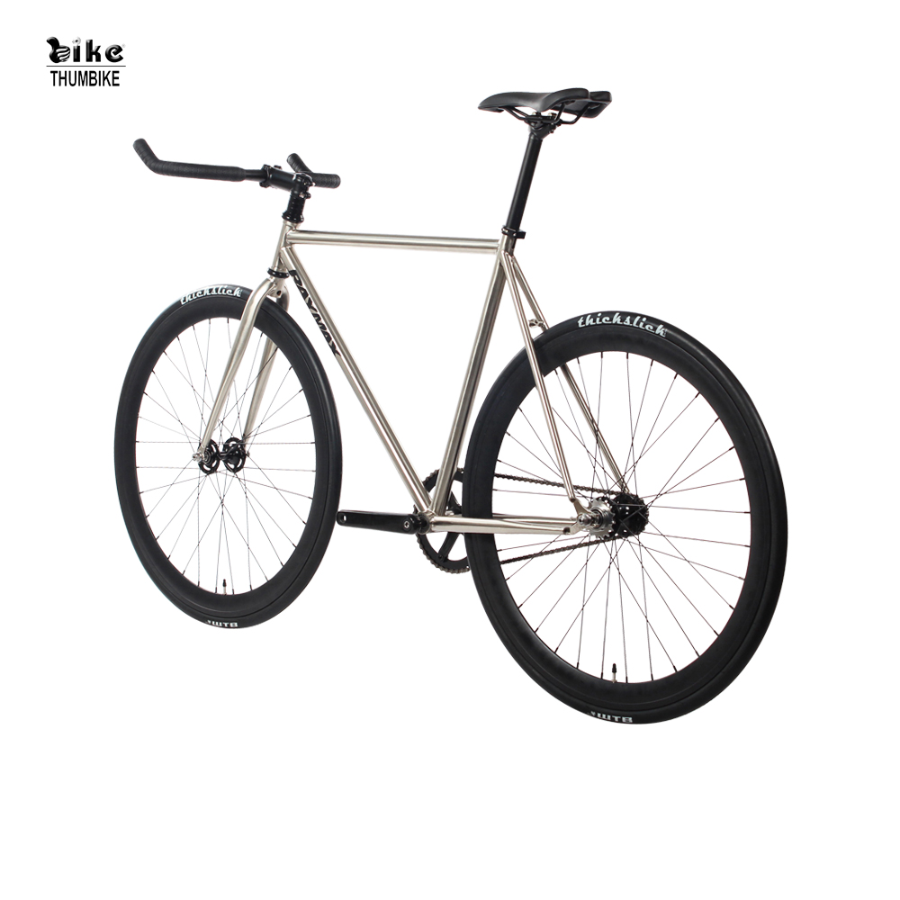  Chromoly-Rahmen, goldenes Fixie-Fahrrad, anpassbare Spezifikation