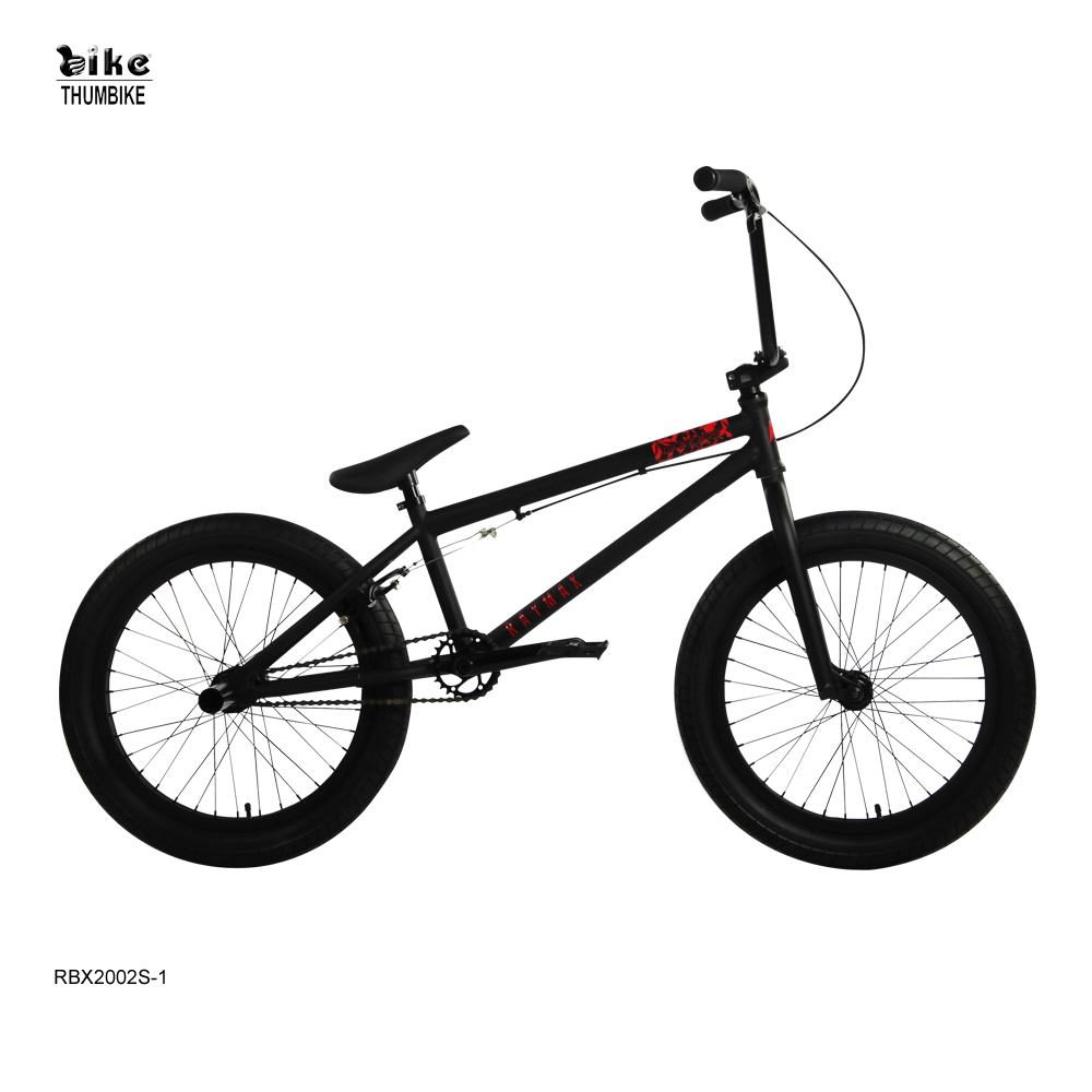 Schwarzes Hi-Ten-Stahl-Freestyle-BMX-Fahrrad für Erwachsene