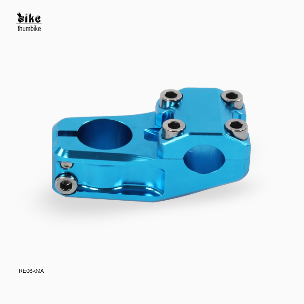 Eloxierter bunter 3D-geschmiedeter BMX-Fahrradvorbau aus Legierung, CNC-Fahrradvorbau